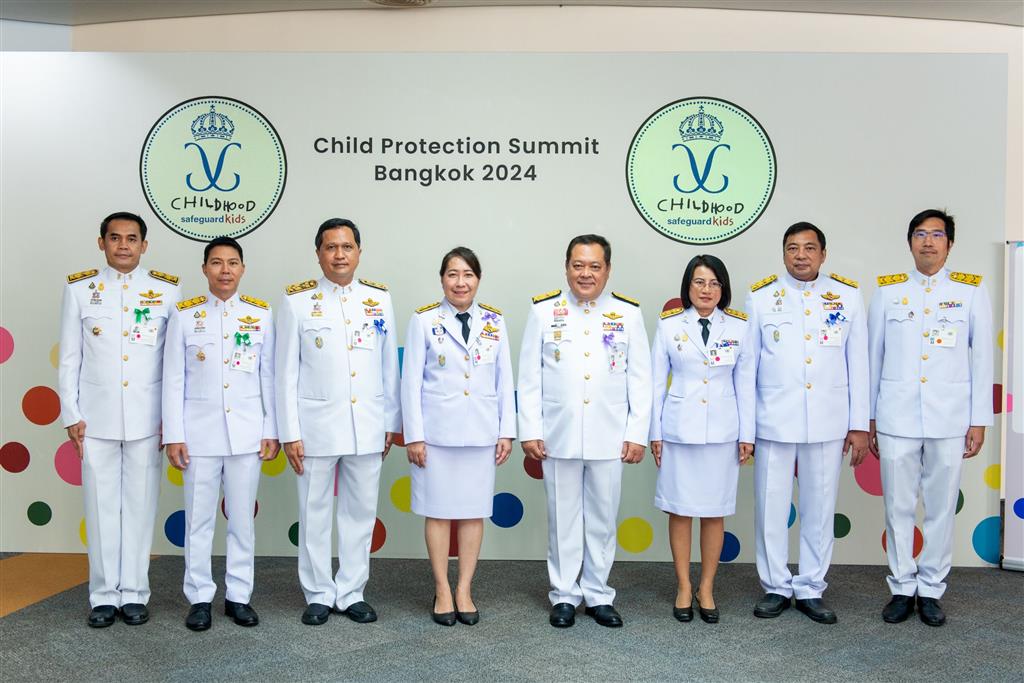 “Royal Grace” Her Majesty Queen Suthida of Thailand and Her Majesty Queen Silvia of Sweden attended the Child Protection Summit Bangkok 2024 World Childhood X SafeguardKids. MOJ, MOI and MSDHS to collaborate on striving to protect Thai children from sexual abuse on/offline
