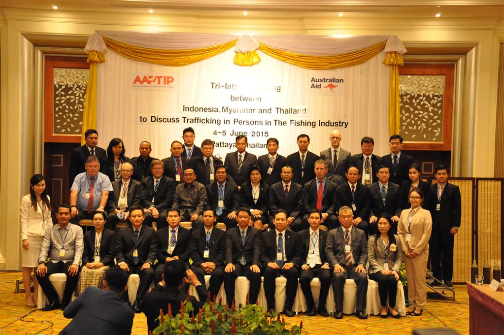 DSI ร่วมประชุม ๓ ฝ่าย : ไทย อินโดนีเซีย เมียนมา ต่อต้านการค้ามนุษย์ในอุตสาหกรรมประมง